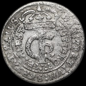 John II Casimir, Tymf 1664 AT, Krakow - SERVAT and METAL errors - rare