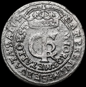 John II Casimir, Tymf 1665 AT, Krakow - spectacular punch - very rare