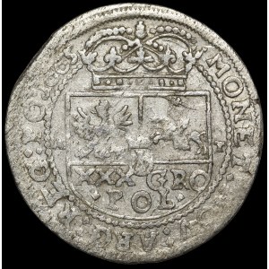 Jan II Kazimierz, Tymf 1665 AT, Kraków - błąd SERVAT - rzadki