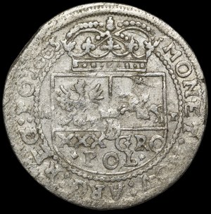 John II Casimir, Tymf 1665 AT, Krakow - SERVAT error - rare