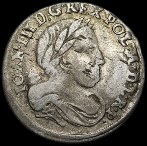 John III Sobieski, Sixpence 1678, Bydgoszcz - Leliwa in oval shield