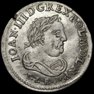 John III Sobieski, Sixpence 1684 TLB, Bydgoszcz - b. rare and b. nice