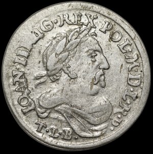 John III Sobieski, Sixpence 1680 TLB, Krakow - rare