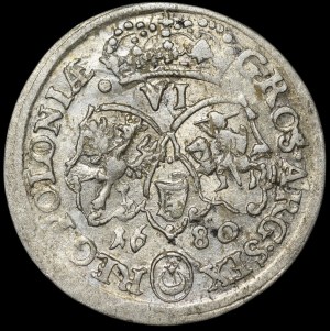 John III Sobieski, Sixpence 1680 TLB, Krakow - rare
