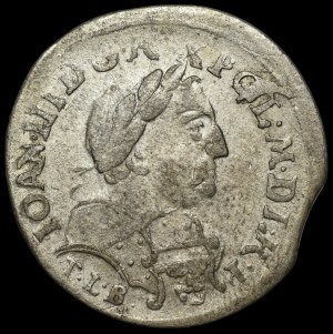 John III Sobieski, Sixpence 1681 TLB/C, Kraków - rarer