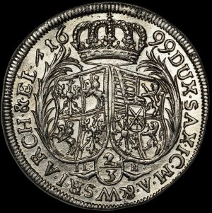 August II the Strong, 2/3 thaler 1699 ILH, Dresden