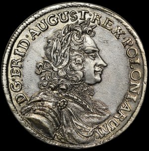 August II the Strong, 2/3 thaler 1702 ILH, Dresden - beautiful