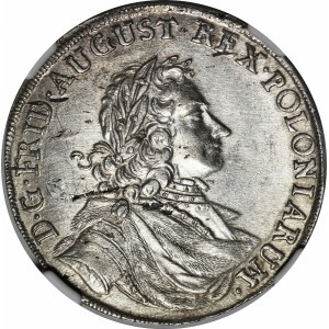 August II Mocny, 2/3 talara 1704 ILH, Drezno - rzadka