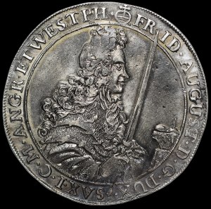 Augustus II the Strong as Frederick Augustus, Thaler 1697 IK, Dresden - beautiful