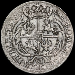 Augustus III Saxon, Sixth of 1755 EC, Leipzig - rare