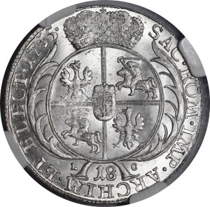 August III Sas, Ort 1755 EC, Leipzig - beautiful and rare