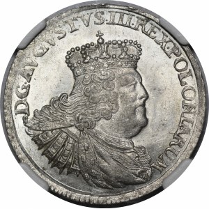 August III Sas, Ort 1756 EC, Lipsk - piękny