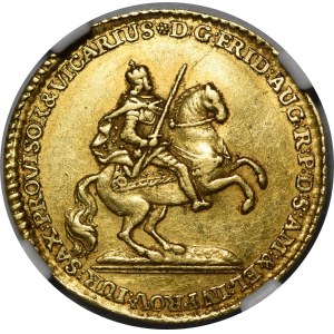 August III Sas, Dukat wikariacki 1745, Drezno