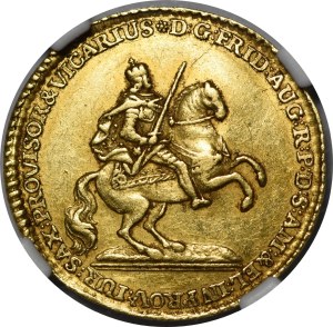 Augustus III Sas, Vicarage ducat 1745, Dresden