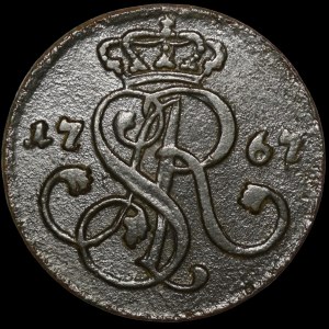 Stanislaw August Poniatowski, 1767 G penny, Krakow
