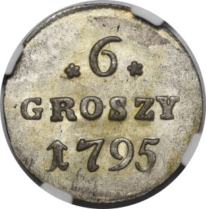 Stanislaw August Poniatowski, 6 copper pennies 1795, Warsaw