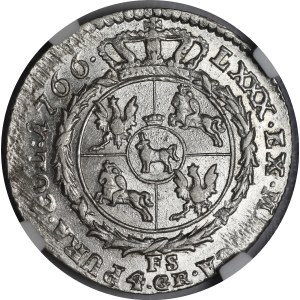 Stanisław August Poniatowski, Złotówka 1766 FS, Warszawa