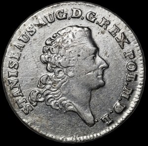 Stanislaw August Poniatowski, Two-zloty 1768 FS, Warsaw.