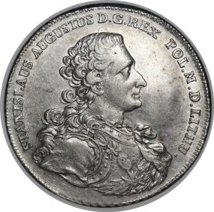 Stanislaw August Poniatowski, Thaler 1766 FS, Warsaw - armorer - variety