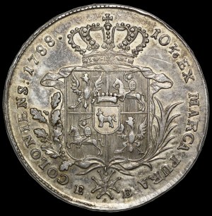 Stanislaw August Poniatowski, 1788 EB thaler, Warsaw - beautiful