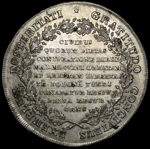 Stanislaw August Poniatowski, Targowicki thaler 1793, Warsaw - beautiful and rare