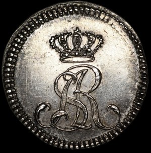 Stanislaw August Poniatowski, 2 silver pennies 1771, Warsaw - sample - rare