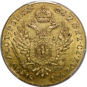Congress Kingdom, Alexander I, 50 gold 1817 IB, Warsaw - rare