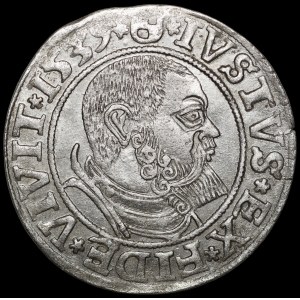 Prusy Książęce, Albrecht Hohenzollern, Grosz 1539, Królewiec - piękny