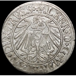 Prusy Książęce, Albrecht Hohenzollern, Grosz 1539, Królewiec - piękny