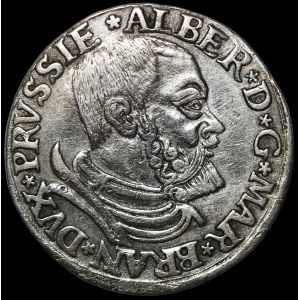 Prusy Książęce, Albrecht Hohenzollern, Trojak 1534, Królewiec - b. rzadki
