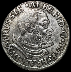 Ducal Prussia, Albrecht Hohenzollern, Trojak 1534, Königsberg - very rare