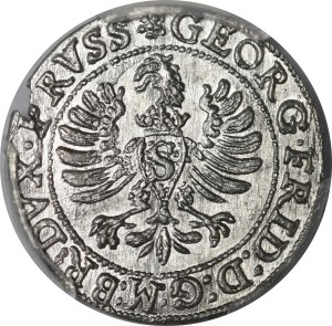 Ducal Prussia, George Frederick von Ansbach, 1595 penny, Königsberg - rare and beautiful
