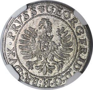 Ducal Prussia, George Frederick von Ansbach, 1596 penny, Königsberg - rare and beautiful