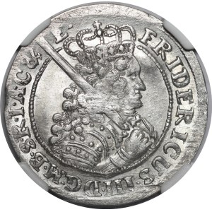 Niemcy, Brandenburgia-Prusy, Fryderyk I Hohenzollern, elektor Brandenburgii jako Fryderyk III, Ort 1698 SD Królewiec