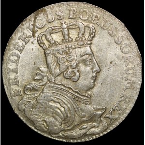 Niemcy, Prusy, Fryderyk II Wielki, elektor Brandenburgii jako Fryderyk IV, Szóstak 1754 C, Kleve
