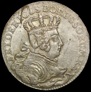 Germany, Prussia, Frederick II the Great, Elector of Brandenburg as Frederick IV, Sixpence 1754 C, Kleve