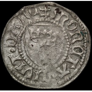 Kazimierz IV Jagiellończyk, Szeląg Gdańsk - półksiężyc - rzadki