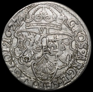Zygmunt III Waza, Sixpence 1627, Kraków.