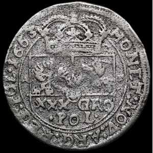 Jan II Kazimierz, Tymf 1663 AT, Lwów - rzadszy