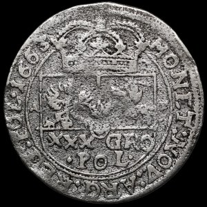 John II Casimir, Tymf 1663 AT, Lviv - rarer