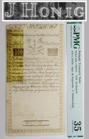 10 gold 1794 - filigree [J HONIG] - ser. C