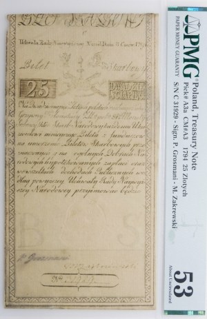 25 zloty 1794 - ser. C