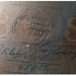 50 złotych 1794 - fragment filigranu [ AD SCHUT ] - ser. B - PIĘKNA SUCHA PIECZĘĆ