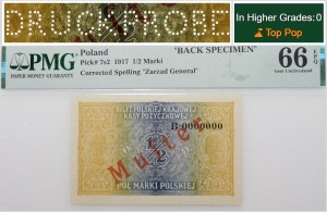 1/2 Polish mark 1916 - MODEL - General - reverse side.