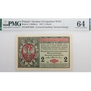 2 marki polskie 1916 - Generał B