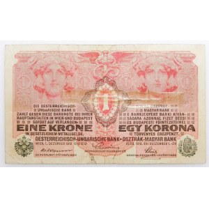 1 korona 1916 z nadrukiem RZECZPOSP. POLSKA - RZADKIE