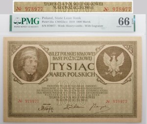 1000 Polish marks 17.05.1919 - no series designation - BEAUTIFUL