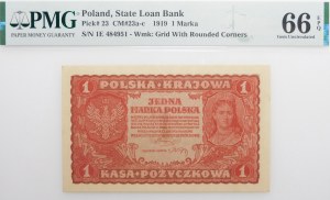 1 Polish mark 1919 - I Ser. E - single letter series