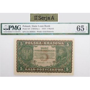 5 marek polskich 1919 - II Ser. A - pierwsza seria