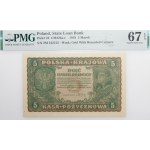 5 marek polskich 1919 - II Ser. M - seria jednoliterowa